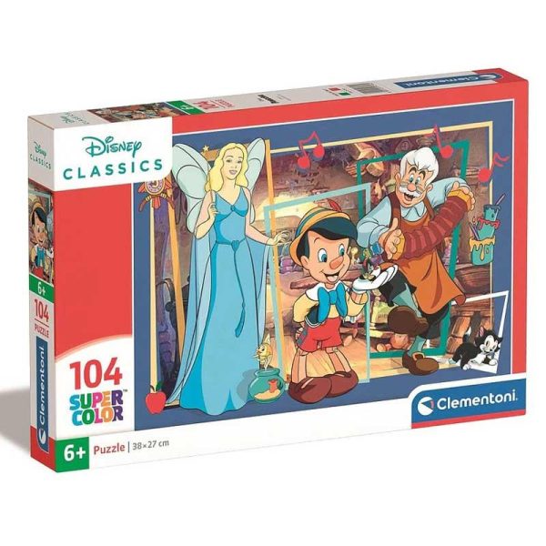 Clementoni Puzzle Super Color Pinocchio - Παζλ με 104 κομμάτια