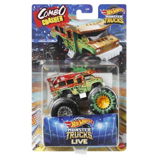 Hot Wheels Monster Trucks Live Combo Crasher - Αυτοκινητάκι ( Συλλεκτική Έκδοση )