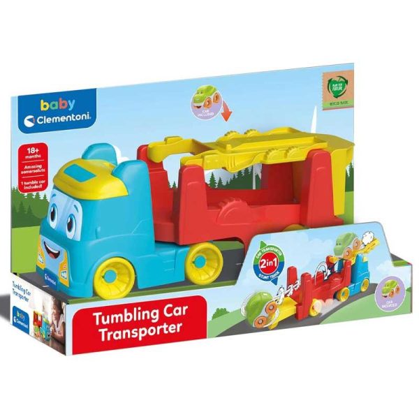 Baby Clementoni Tumbling Car Transporter - Φορτηγο Πίστα με Αυτοκινητάκι
