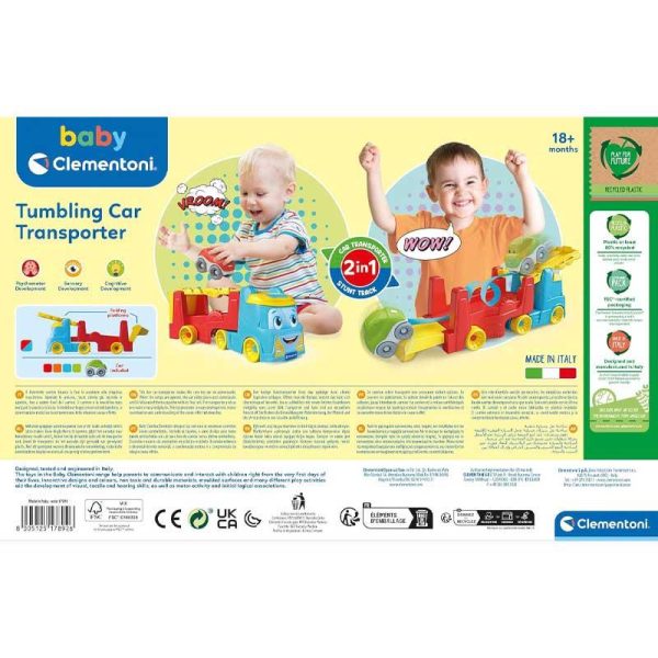 Baby Clementoni Tumbling Car Transporter - Φορτηγο Πίστα με Αυτοκινητάκι