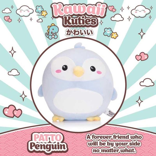 Kawaii Kuties Squishy Patto Penquin - Μαλακό Λούτρινο Πιγκουϊνος 33cm