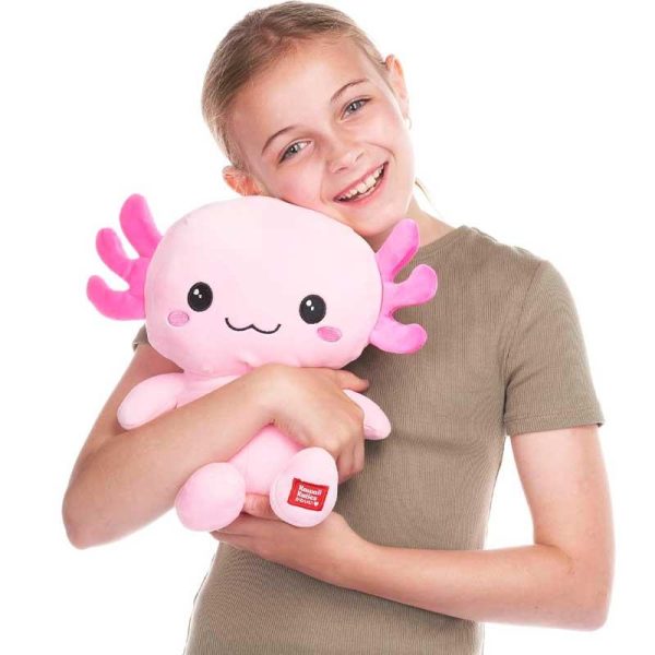 Kawaii Kuties Squishy Kai Axolotl - Μαλακό Λούτρινο Axolotl 33cm Ροζ