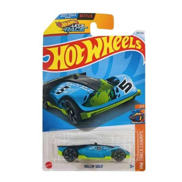 Hot Wheels Let's Race HW Track Champs Rollon' Solo - Αυτοκινητάκι