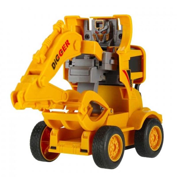 Transformers Constructions Truck - Πλαστικό 2 in 1 Όχημα Robot 12εκ. με Κίνηση ( Διάφορα Σχέδια ) 1 τμχ