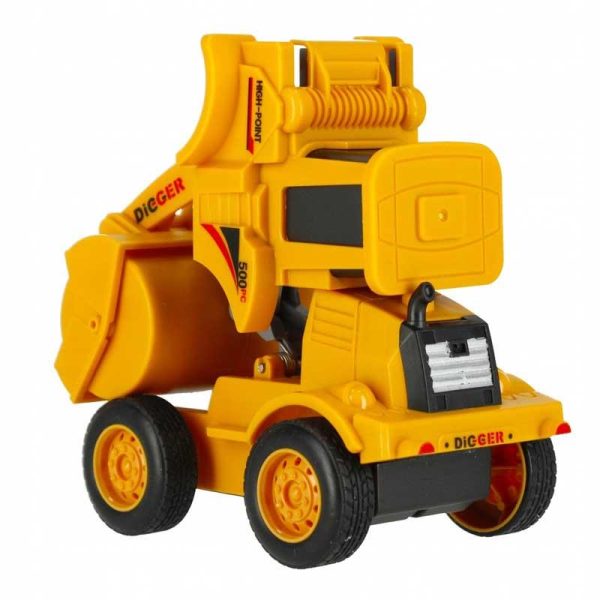 Transformers Constructions Truck - Πλαστικό 2 in 1 Όχημα Robot 12εκ. με Κίνηση ( Διάφορα Σχέδια ) 1 τμχ