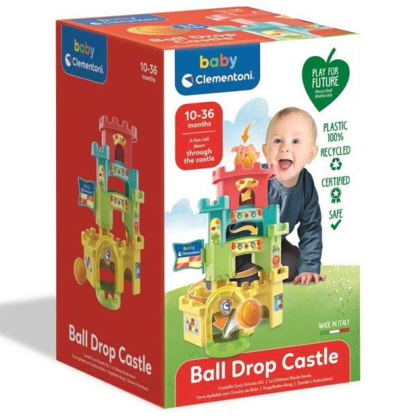 Baby Clementoni Ball Drop Castle - Βρεφικό Παιχνίδι Κύλησης με Μπαλάκι για 10+ Μηνών