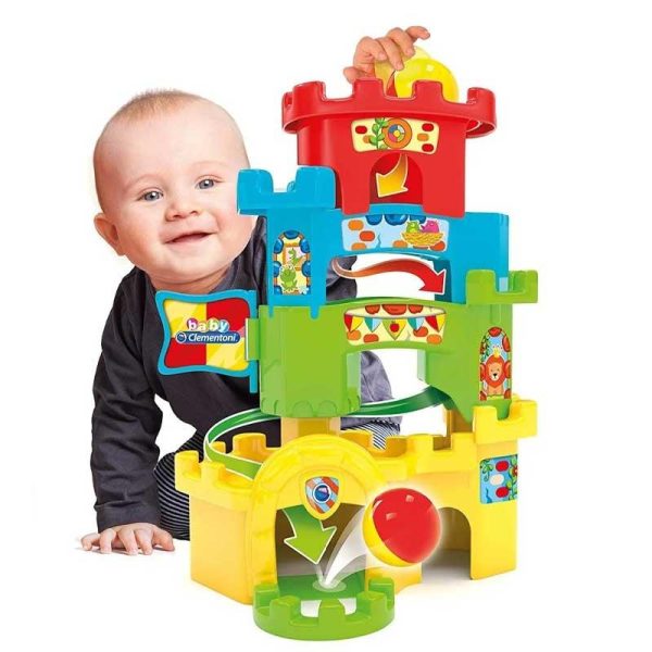 Baby Clementoni Ball Drop Castle - Βρεφικό Παιχνίδι Κύλησης με Μπαλάκι για 10+ Μηνών