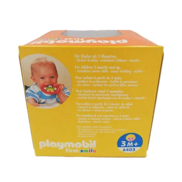 Playmobil First Smile 6403: Βρεφικό Παιχνίδι Οδοντοφυΐας Κουδουνίστρα με Φιγούρα Κορίτσι