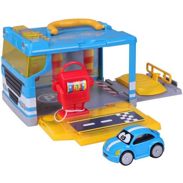 Bburago Junior My 1st Garage: Παιχνίδι Βαλιτσάκι Γκαράζ με Αυτοκινητάκι Ήχους & Φως