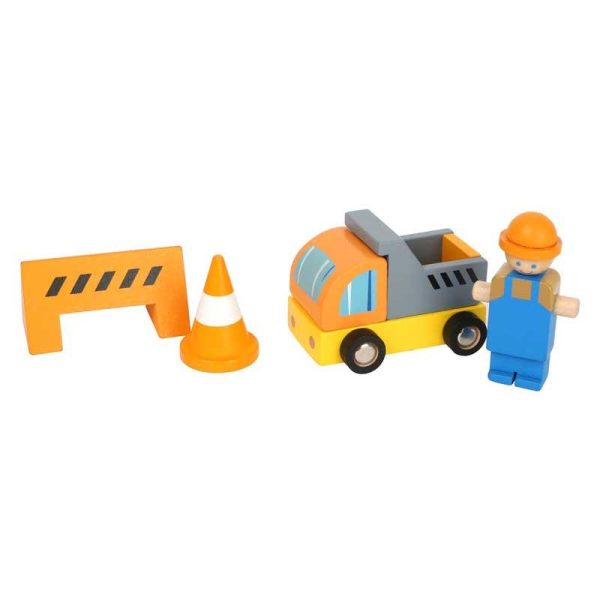 Small Foot Construction Crane - Ξύλινος Περιστρεφόμενος Γερανός 44 εκ. με Αξεσουάρ