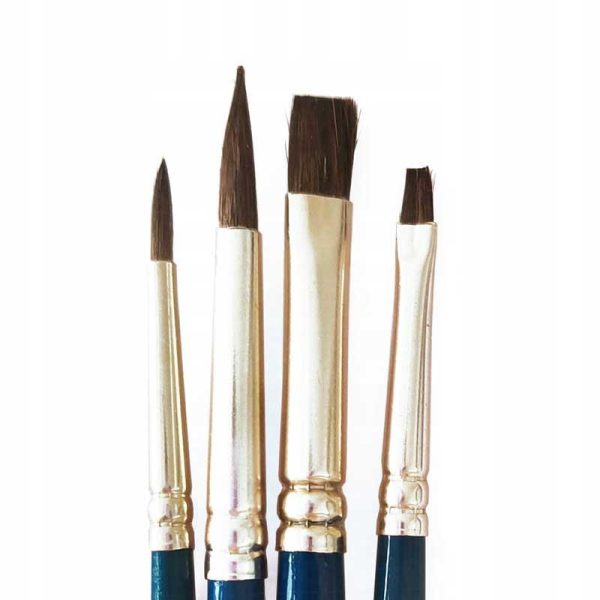 Daler Rowney Simply Natural Hair Brush Set 4-Pack Πινέλα Ζωγραφικής (4τμχ)