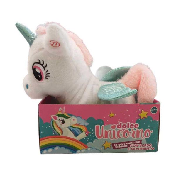 Dolce Unicorn - Λούτρινο Μονόκερος με Κίνηση και Ήχο 24cm