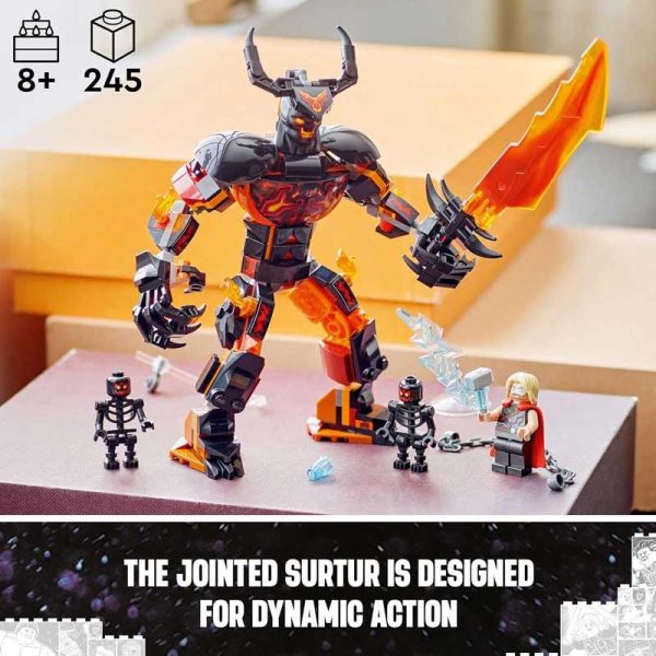 Lego Marvel The Infinity Saga 76289: Thor vs. Surtur Construction Figure