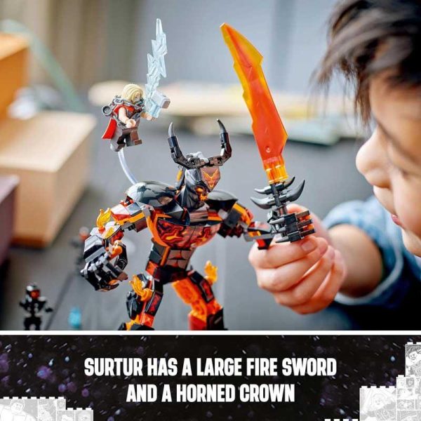 Lego Marvel The Infinity Saga 76289: Thor vs. Surtur Construction Figure