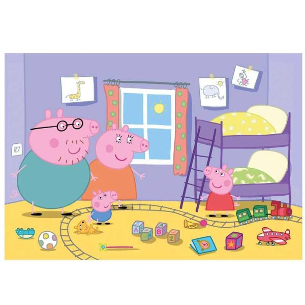 Clementoni Puzzle Maxi Supercolor Peppa Pig - Παζλ με 60 κομμάτια