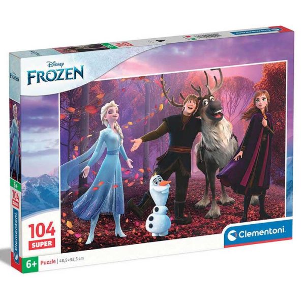 Clementoni Puzzle Supercolor Disney Frozen - Παζλ με 104 κομμάτια