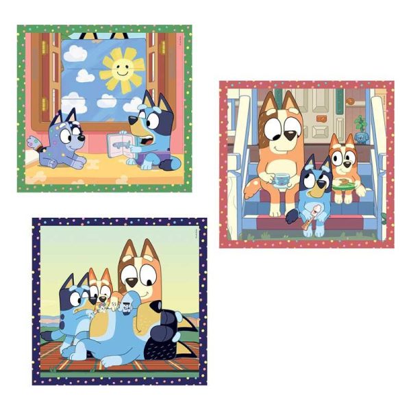 Clementoni Supercolor Puzzle Bluey - 3 Παζλ με 48 κομμάτια