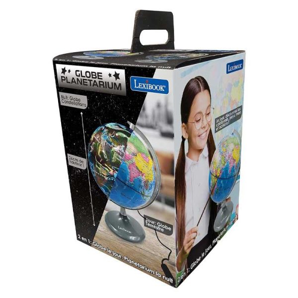 Lexibook 2-in-1 Luminous Globe Planetarium - Υδρόγειος Σφαίρα Φωτιζόμενη 26εκ.