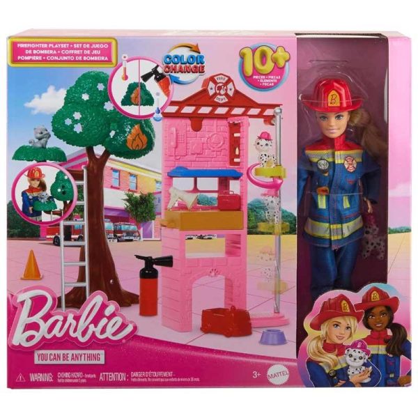 Barbie You Can Be Anything: Σετ Κούκλα Πυροσβέστης