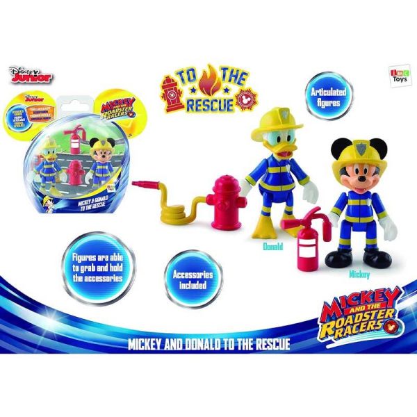 Disney Junior Mickey & Donald to the Rescue Φιγούρες Πυροσβέστες 8εκ.