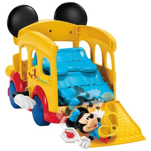 Fisher-Price Disney Club House: Σχολικό Λεωφορείο 30εκ. με Φιγούρα Mickey