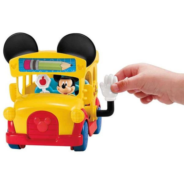 Fisher-Price Disney Club House: Σχολικό Λεωφορείο 30εκ. με Φιγούρα Mickey