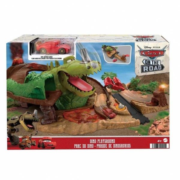 Disney Pixar Cars On The Road Dino Playground -Πίστα Δεινόσαυρος με Αυτοκινητάκι