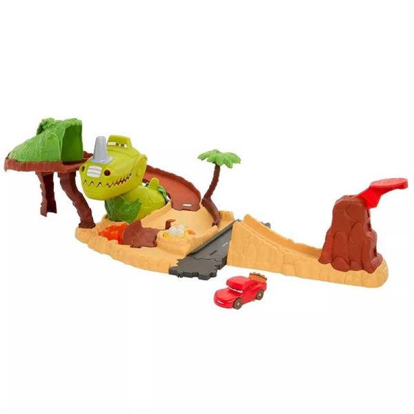 Disney Pixar Cars On The Road Dino Playground -Πίστα Δεινόσαυρος με Αυτοκινητάκι