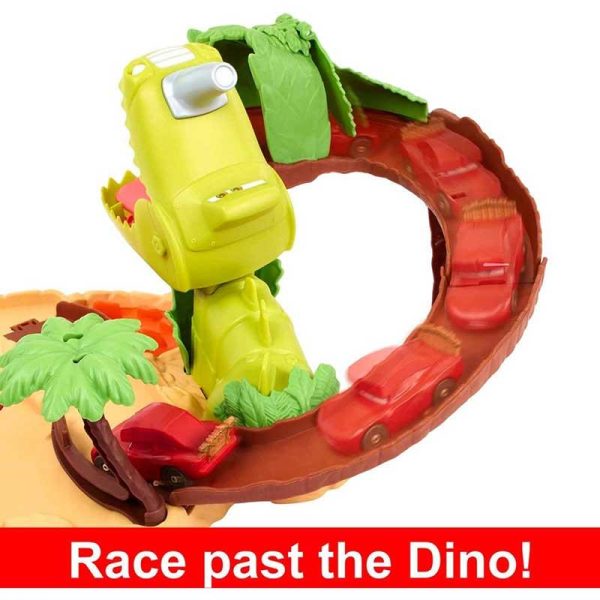 Disney Pixar Cars On The Road Dino Playground -Πίστα Δεινόσαυρος με Αυτοκινητάκι
