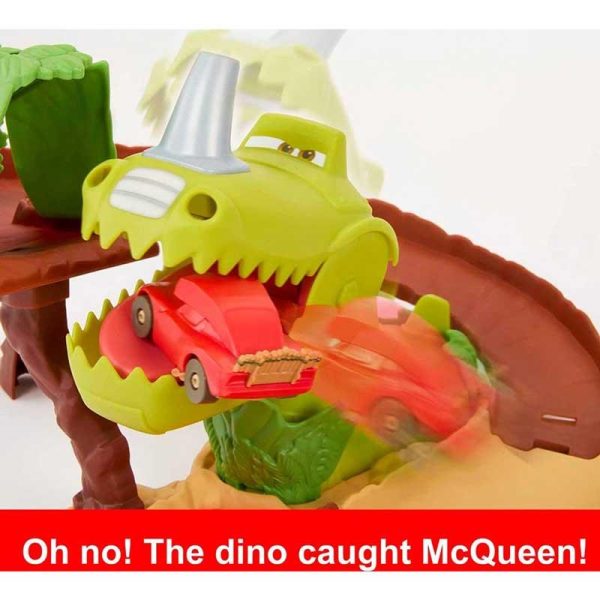 Disney Pixar Cars On The Road Dino Playground -Πίστα Δεινόσαυρος με Αυτοκινητάκι
