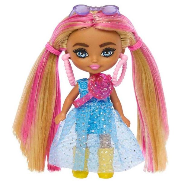Barbie Extra Fly Mini Minis 'Pink Streak' Κούκλα 10εκ. #HNR61