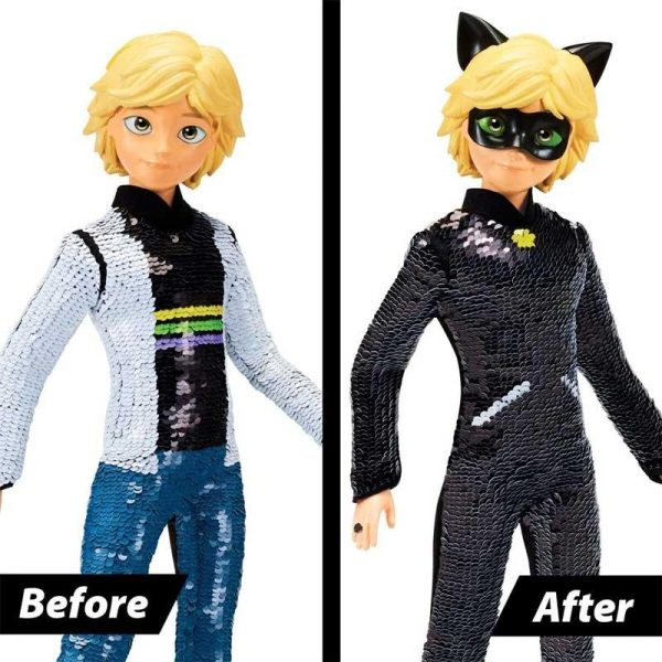 Miraculous 'Fashion Flip' Κούκλα Adrien to Cat Noir 26εκ.