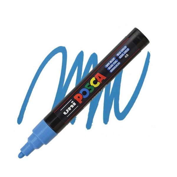 Posca PC-5M Μαρκαδόρος Σχεδίου 2.5mm Sky Blue / Γαλάζιο