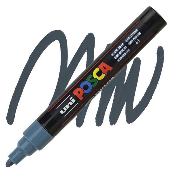 Posca PC-5M Μαρκαδόρος Σχεδίου 2.5mm Slate Grey / Βιομηχανικό Γκρι