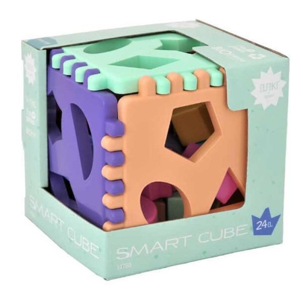 ELFIKI Bioplastic Smart Cube - Κύβος με Σχήματα - Σφηνώματα από Βιοπλαστικό