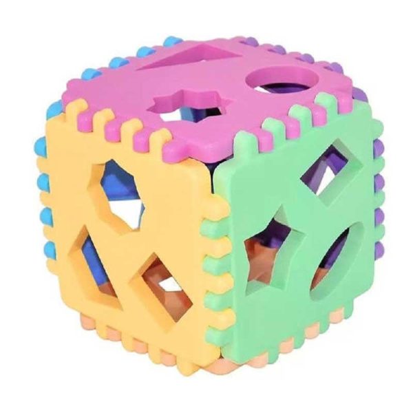 ELFIKI Bioplastic Smart Cube - Κύβος με Σχήματα - Σφηνώματα από Βιοπλαστικό
