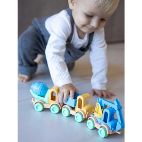 ELFIKI Bioplastic Kid Cars - Αυτοκινητάκια Εργοταξίου από Βιοπλαστικό