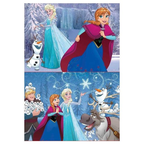 Educa Disney Frozen Puzzles - Σετ με 2 Παζλ 48τμχ