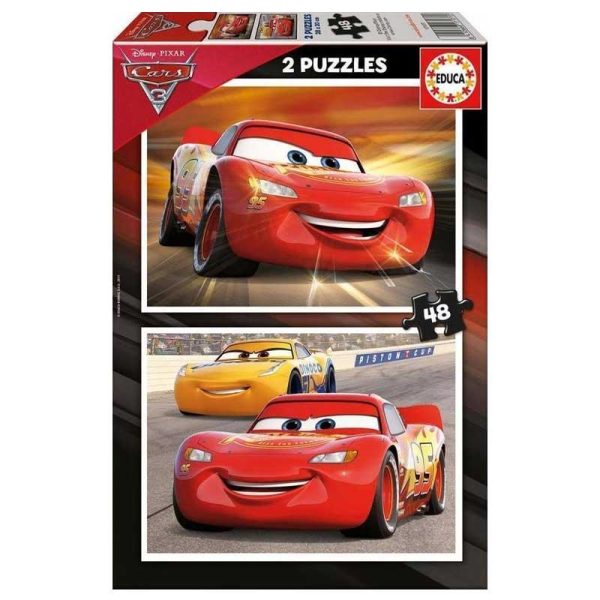 Educa Disney Cars Puzzles - Σετ με 2 Παζλ 48τμχ