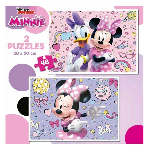 Educa Disney Minnie Mouse Puzzles - Σετ με 2 Παζλ 48τμχ