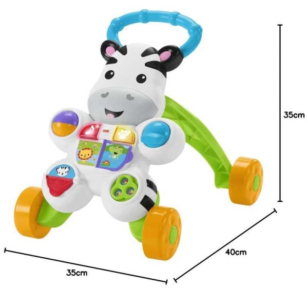 Fisher-Price Zebra Walker Εκπαιδευτική Στράτα - Ζέβρα με Δραστηριότητες & Μουσική