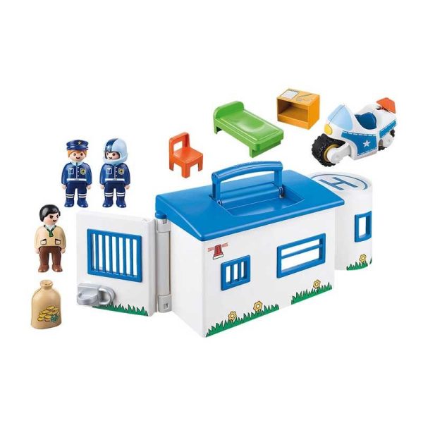 Playmobil 1.2.3 9382: Αστυνομικό Τμήμα Βαλιτσάκι