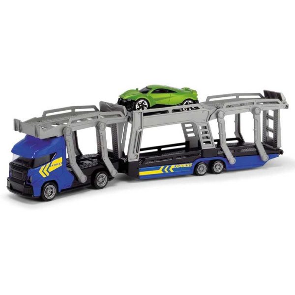 Dickie Toys Transporter Set - Νταλίκα Μεταφοράς με 3 Αυτοκινητάκια (Μπλε)