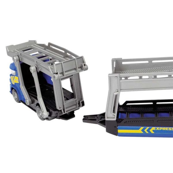 Dickie Toys Transporter Set - Νταλίκα Μεταφοράς με 3 Αυτοκινητάκια (Μπλε)