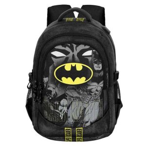 DC Comics Batman Caped Plus Running - Σχολική Τσάντα Πλάτης Δημοτικού με θύρα USB 46cm. - Karactermania