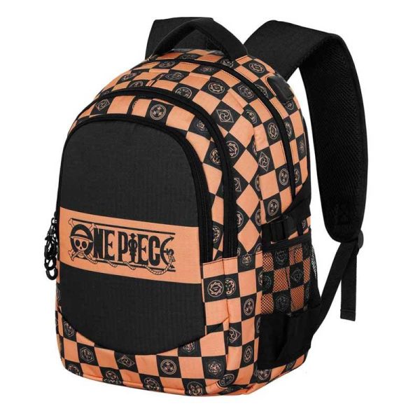 One Piece Chess Plus Running - Σχολική Τσάντα Πλάτης Δημοτικού με θύρα USB 46cm. - Karactermania