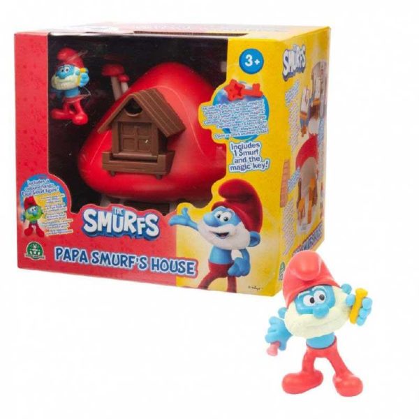 The Smurfs Papa Smurf's House - Το Σπίτι του Παπαστρουμφ Με 1 Φιγούρα 5.5εκ. και Το Μαγικό Κλειδί