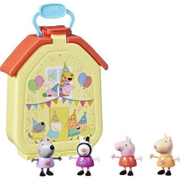 Peppa Pig Peppa's Party Carry Case - Βαλιτσάκι Πάρτι με την Πέππα με 4 Φιγούρες