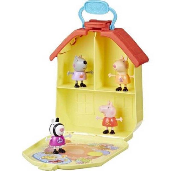 Peppa Pig Peppa's Party Carry Case - Βαλιτσάκι Πάρτι με την Πέππα με 4 Φιγούρες