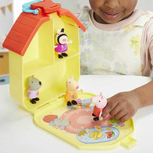 Peppa Pig Peppa's Party Carry Case - Βαλιτσάκι Πάρτι με την Πέππα με 4 Φιγούρες